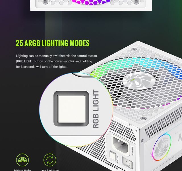Блок живлення GameMax RGB-850G WH 627811ua фото