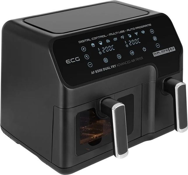 Мультипечь (аэрофритюрница) ECG AF 8300 Dual Fry 586854 фото