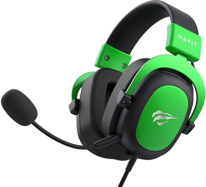 Наушники с микрофоном Havit H2002D Black/Green 620796 фото