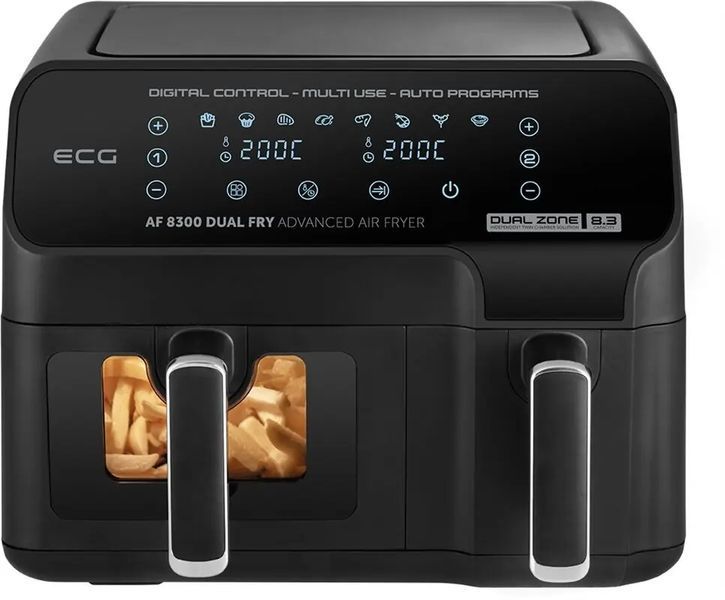 Мультипечь (аэрофритюрница) ECG AF 8300 Dual Fry 586854 фото