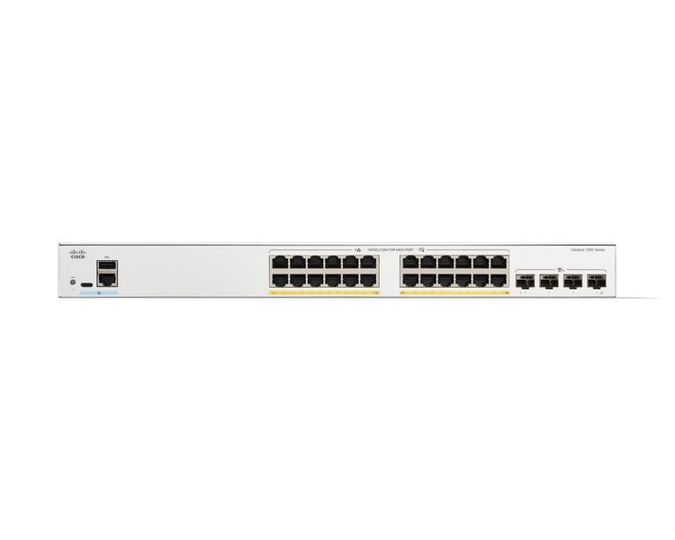 Коммутатор управляемый уровня 2 Cisco Catalyst 1200 24-port (C1200-24P-4X) 518342ua фото