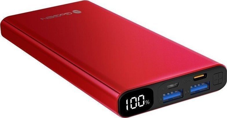 Зовнішній акумулятор (павербанк) Gogen PB100008R 10000mAh Red 619666 фото