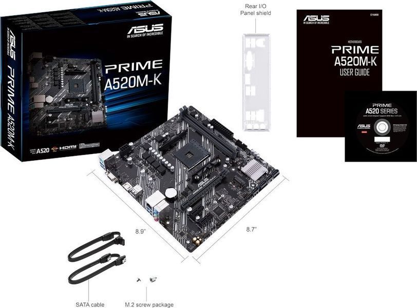 Материнська плата Asus Prime A520M-K 336498ua фото