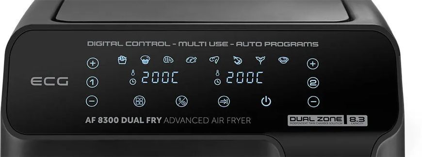 Мультипечь (аэрофритюрница) ECG AF 8300 Dual Fry 586854 фото