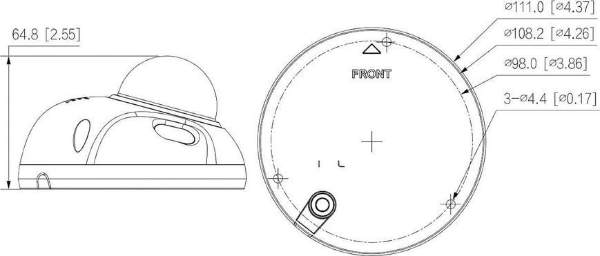 IP-камера Dahua Technology IPC-HDBW3541F-AS-0280B-S2 564392 фото