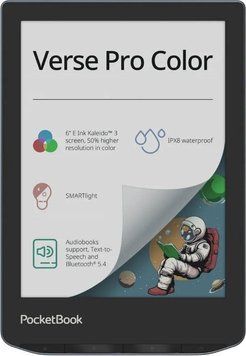 Электронная книга с подсветкой PocketBook 634K3 Verse Pro Color StormySea (PB634K3-1-CIS, PB634K3-1-WW) 557237ua фото