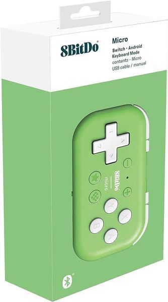 Геймпад 8BitDo Micro Bluetooth Green 572335 фото