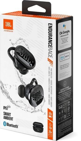 Наушники TWS JBL Endurance Race Black (JBLENDURACEBLK) 357061ua фото