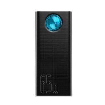 Внешний аккумулятор (павербанк) Baseus Amblight Digital Display Quick Charge 65W 30000mAh Black (PPLG-A01, PPLG000101, P10022400112-01) 613611 фото
