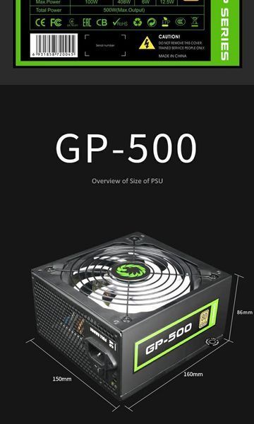 Блок питания GameMax GP-500 627738ua фото