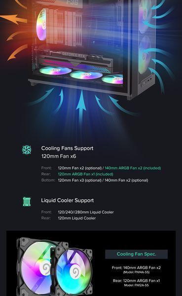 Корпус GameMax F36 BK 628321ua фото