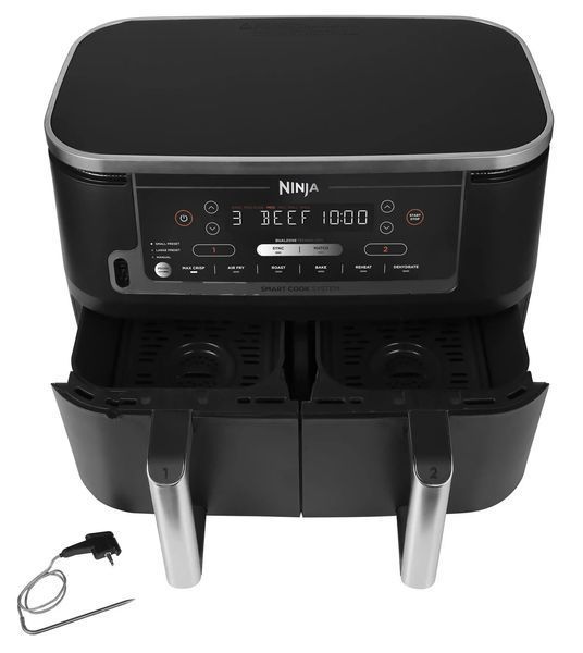 Мультипіч (аерофритюрниця) Ninja Foodi Max Dual Zone Smart Cook AF451EU 510570 фото