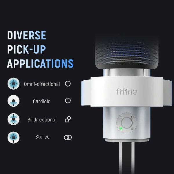 Микрофон для ПК/ для стриминга, подкастов Fifine A8 Plus 568726ua фото