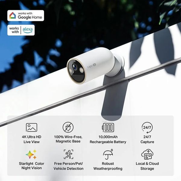 IP-камера видеонаблюдения TP-Link Tapo C460 White 584938 фото