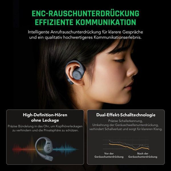 Навушники TWS Black Shark Open Bluetooth Earphones Black (BHR8844CN) 627231ua фото