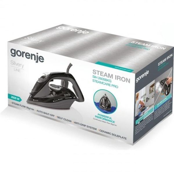 Утюг с паром Gorenje SIH2600BKG 623662ua фото