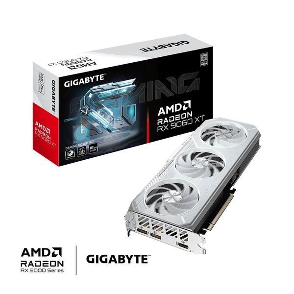Видеокарта Gigabyte Radeon RX 9060 XT Gaming OC ICE 16G (GV-R906XGAMINGOCICE-16GD) 619060ua фото