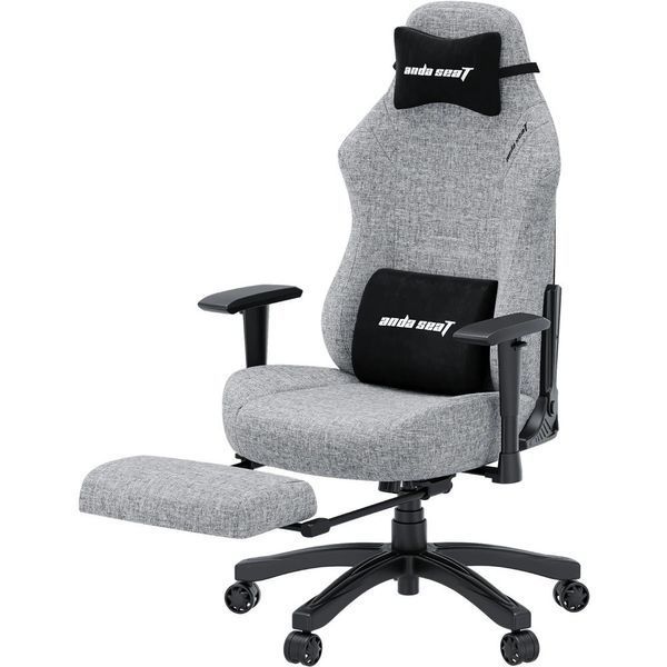 Компьютерное кресло для геймера Anda Seat Luna Pro L Gray Fabric (AD18T-44-G-F) 622955ua фото