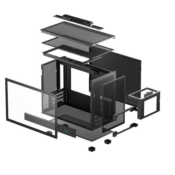 Корпус Deepcool CH160 Plus Black (R-CH160-BKNGM0-G) 620038ua фото