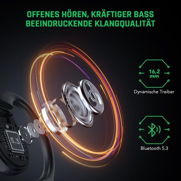 Навушники TWS Black Shark Open Bluetooth Earphones Black (BHR8844CN) 627231ua фото