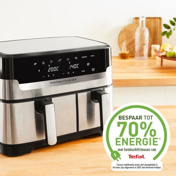 Мультипечь (аэрофритюрница) Tefal Dual Easy Fry & Grill Air Fryer EY905D10 510587ua фото