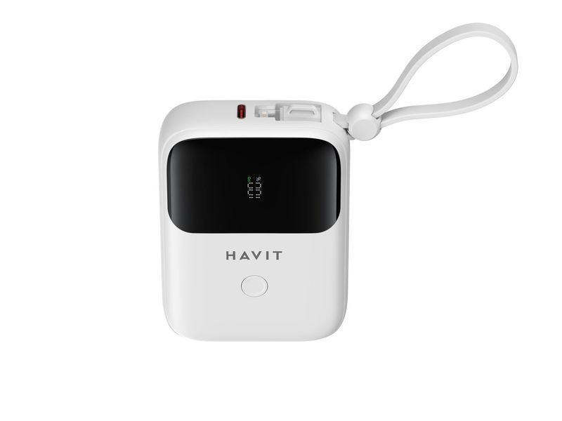 Зовнішній акумулятор (павербанк) Havit HV-PB5215 10000mAh White 619693 фото