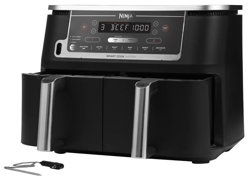Мультипіч (аерофритюрниця) Ninja Foodi Max Dual Zone Smart Cook AF451EU 510570 фото