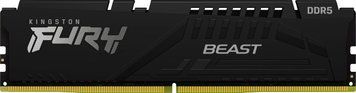 Память для настольных компьютеров Kingston FURY 8 GB DDR5 5600 MHz Beast Black (KF556C40BB-8) 374248ua фото