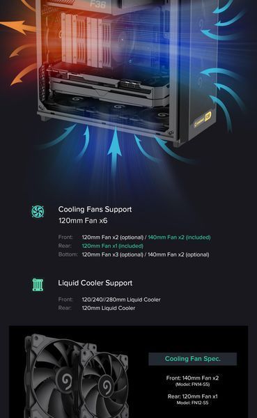 Корпус GameMax F36 Dark 628322ua фото