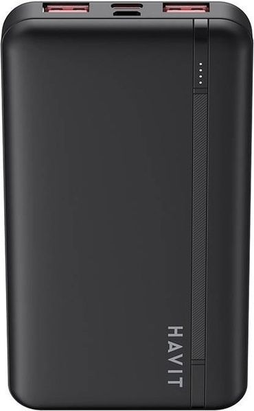 Зовнішній акумулятор (павербанк) Havit HV-PB90 10000mAh 20W Black 619694 фото