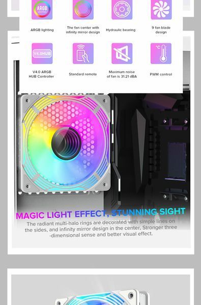 Вентилятор GameMax KF300 WH 627841ua фото