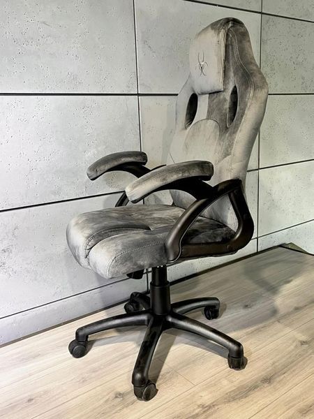 Компьютерное кресло для геймера Lugano Carrera M Grey Fabric 495027 фото