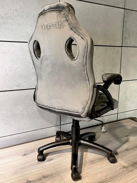 Компьютерное кресло для геймера Lugano Carrera M Grey Fabric 495027 фото