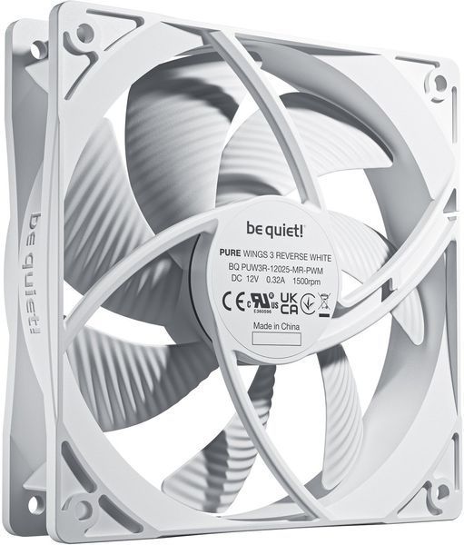 Вентилятор Be Quiet! Pure Wings 3 120mm PWM Reverse 3-Pack White (BL136) 618868 фото