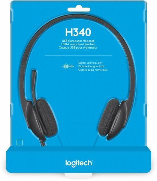 Наушники с микрофоном Logitech H340 USB (981-000475) 579432ua фото