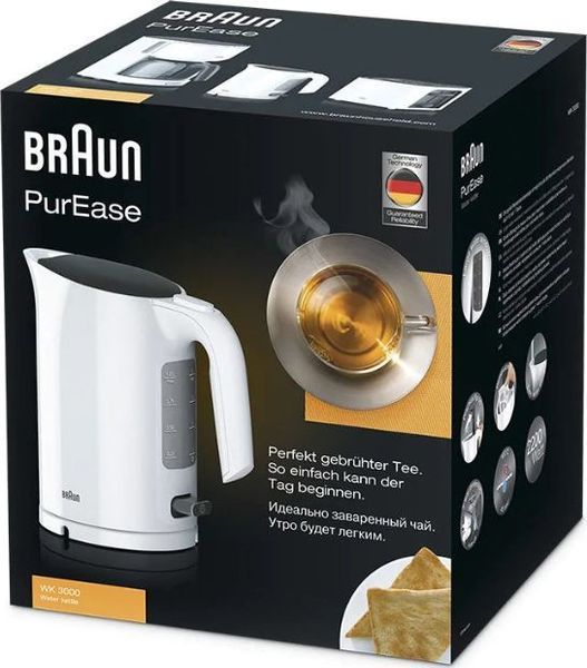 Электрочайник Braun PurEase WK 3000 WH 311047 фото