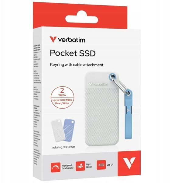 SSD накопитель Verbatim Pocket 2 TB White (32321) 618567 фото