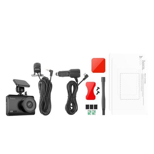 Автомобильный видеорегистратор Hoco DV3 Black (6942007608183) 554694ua фото