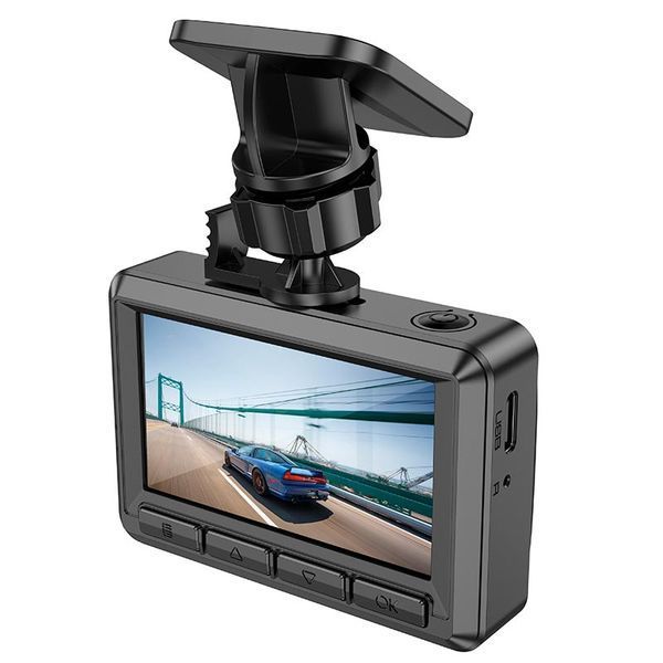 Автомобильный видеорегистратор Hoco DV3 Black (6942007608183) 554694ua фото