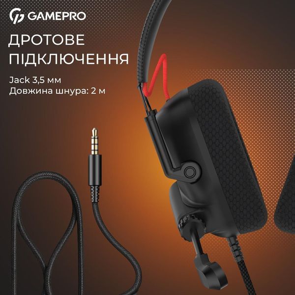 Наушники с микрофоном GamePro Genesis Mercury Black (HS120B) 623412ua фото