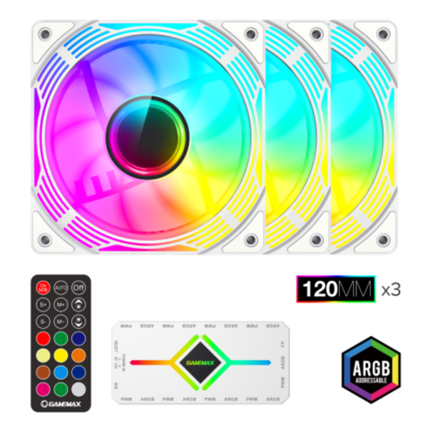 Вентилятор GameMax KF300 WH 627841ua фото