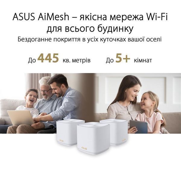 Mesh-система Asus ZenWiFi XD5 3-Pack (90IG0750-MO3B20) 622505ua фото