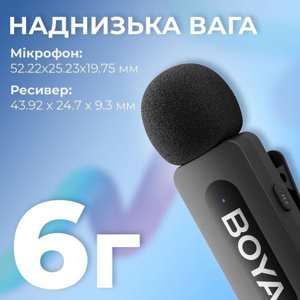 Мікрофонна радіосистема для смартфона Boya BY-V20 USB Type-C 623207ua фото