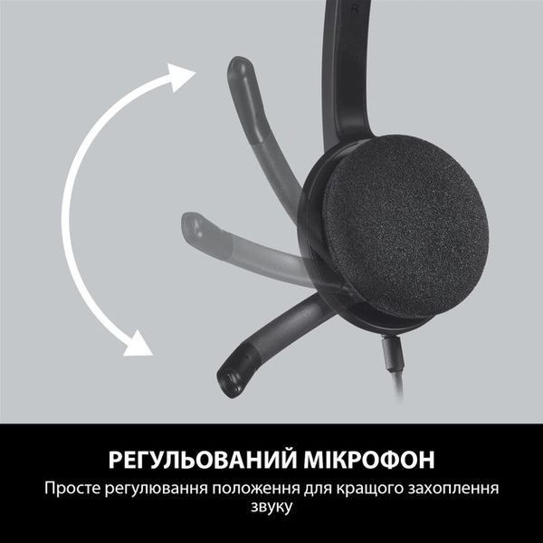 Наушники с микрофоном Logitech H340 USB (981-000475) 579432ua фото