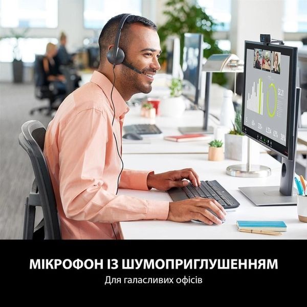 Наушники с микрофоном Logitech H340 USB (981-000475) 579432ua фото