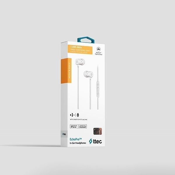 Навушники з мікрофоном Ttec EchoPro Pearl White (2KM111B) 579555ua фото