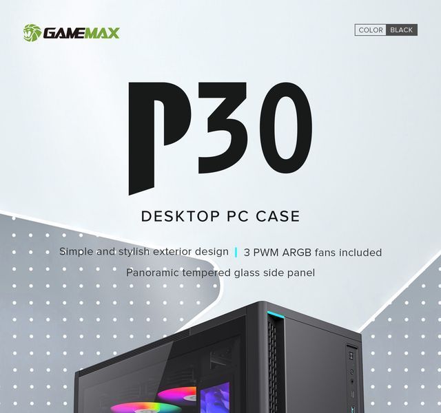 Корпус GameMax P30 BK 628374ua фото
