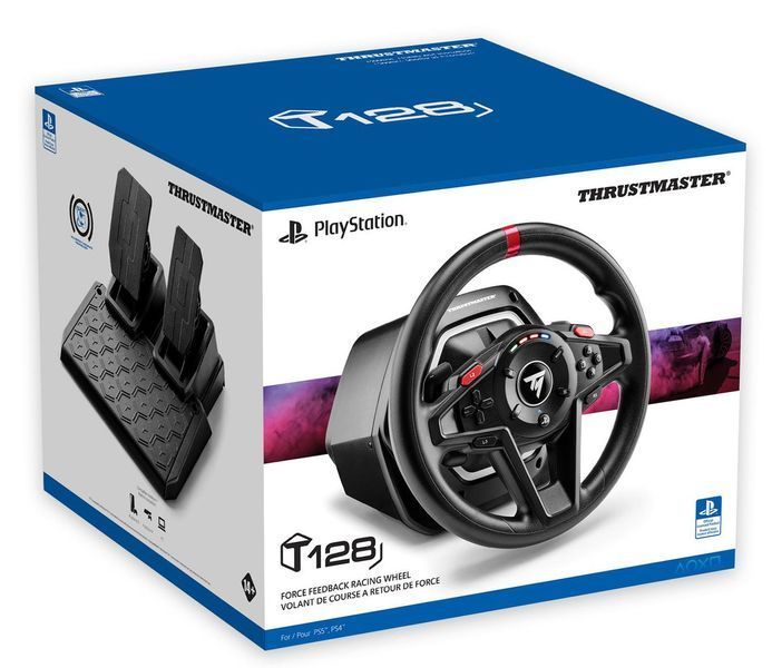 Комплект (кермо, педалі) Thrustmaster T128 PS4, PS5, PC (4160781) 463136 фото
