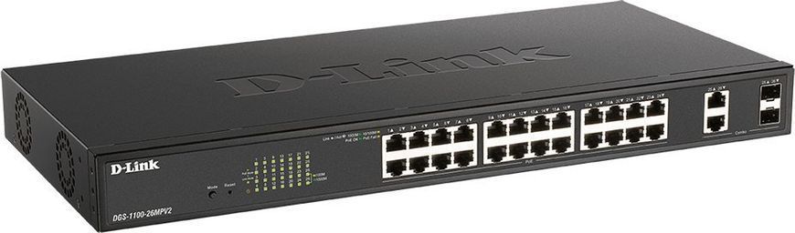 Коммутатор управляемый уровня 2 D-Link DGS-1100-26MPV2/E 518365 фото