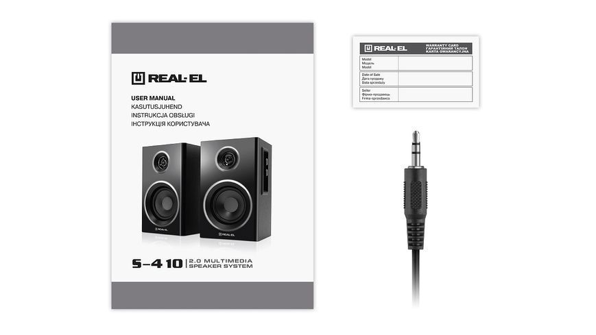 Акустические колонки Real-El S-410 Black (EL121200016) 577255ua фото